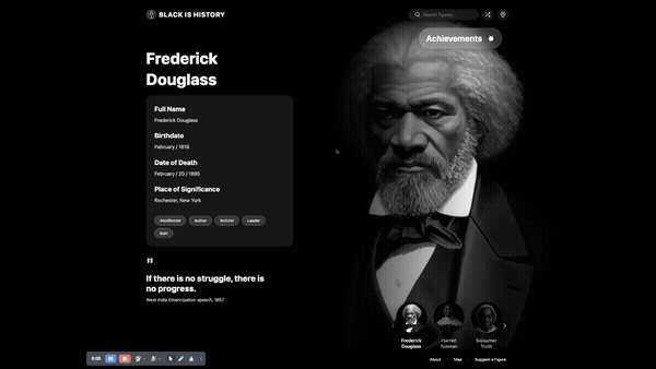 Black Is History app demo